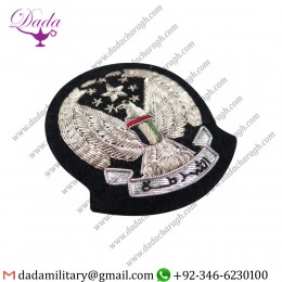 Handmade Badge Bullion Wire Handmade Embroidery Badges Police Insignia