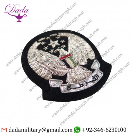 Handmade Badge Bullion Wire Handmade Embroidery Badges Police Insignia