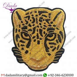 Handmade Badge Bullion Wire Wildlife Embroidery Badge