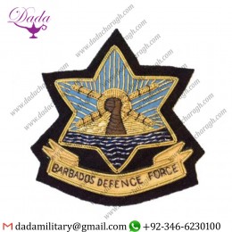 Handmade Badge Cap Badge Barbados Defence Force