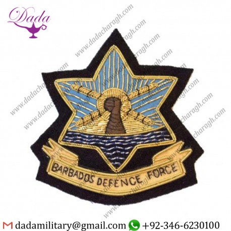Handmade Badge Cap Badge Barbados Defence Force