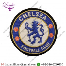 Handmade Badge Chelsea Hand Embroidered Badge Football Badge Bullion Badge Handmade Club Badge