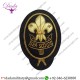 Handmade Badge China Custom Hand Bullion Wire Embroidery Badge Patch For Clothing
