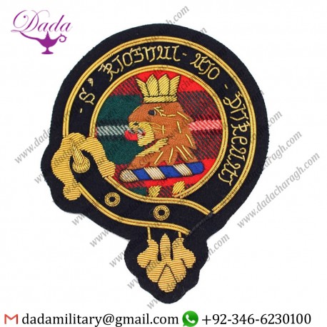 Handmade Badge Clan Macgregor Embroidered Badge