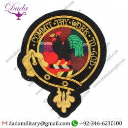 Handmade Badge Clan Sinclair Embroidered Badge