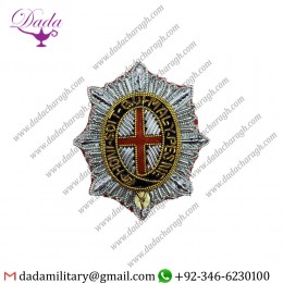 Handmade Badge Coldstream Guards Officers Embroidered Cap Badge Handmade With Bullion And Wire