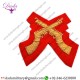 Handmade Badge Crossed Rifle, Mess Dress, Badge Wire Bullion