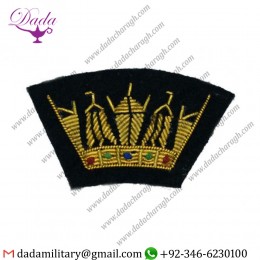 Handmade Badge Crown Badge Merchant Navy Crown Gold Sold