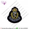 Handmade Embroider Ramc Officers Beret Cap Badges. Army, Bullion And Wire Cap Badge On Black