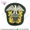 Hat Cap Badge Usa Navy Officer Hat Cap Captain Admiral Hat Badge Hand Embroidered