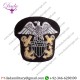 Hat Cap Badge Usn U.s. Navy Cap Badge Wire Hand Made Gold An Silver Bullion Thread