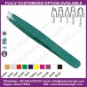SLANTED TWEEZERS STAINLESS EYEBROW TWEEZERS