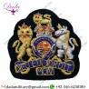 Hat Cap Badge Warrant Officer Class-1 Hand Embroidered Rank Badge Black