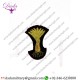 Hat Cap Badge Welsh Guards Officers Embroidered Cap Badge In Gold Bullion On Black Cloth