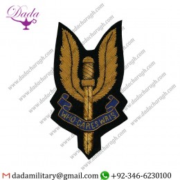 Hat Cap Badge Wire Who Cares Wris Black Border Patch Badge 9cm