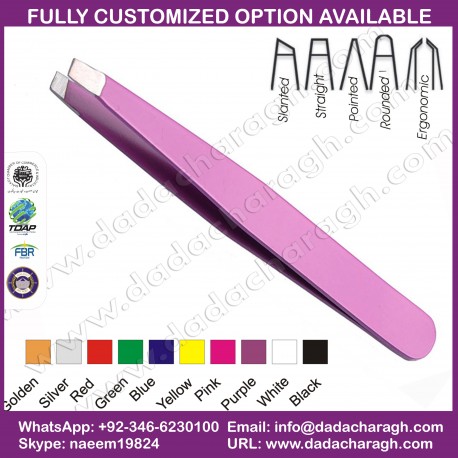 STAINLESS STEEL TWEEZERS  TWEEZERS PERFECT FOR EYEBROW AND FACIAL HAIR CARE AND SPLINTERS AND GLASS REMOVAL