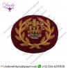 Hat Cap Badge Wo2 Rqms Crown And Wreath, Warrant Officer, Mess Dress, Army, Medical Cherry, Ramc