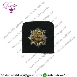 Handmade Embroider Royal Anglian Officers Embroidered Beret Badge, Patch Headwear, Army, Military