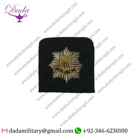 Handmade Embroider Royal Anglian Officers Embroidered Beret Badge, Patch Headwear, Army, Military