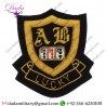High Quality Badge Hand Embroidery Bullion Wire Emblems Badges
