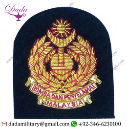 High Quality Badge Hand Made Bullion Wire Badges