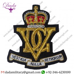 High Quality Badge Hand Made Military Embroidery Badges And Patches