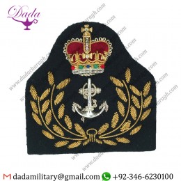 High Quality Badge Handmade Bullion Wire Embroidery Badges