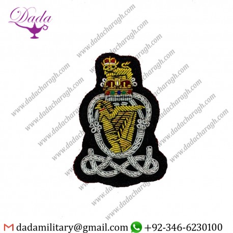 Manufacturer The Rifles, Wo2 Crown & Wreath, Rank Badge, Mess Dress, Army, Green, Rqms,