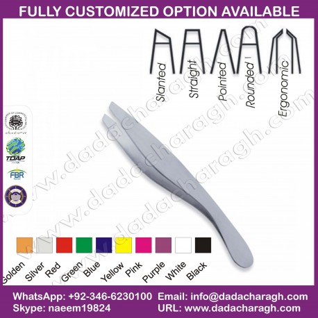 BEAUTY INSTRUMENT STAINLESS STEEL TWEEZERS