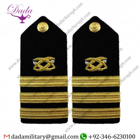 Braided Shoulder Board Navy Shoulder Board Female Commander CDR Civil Engineer
