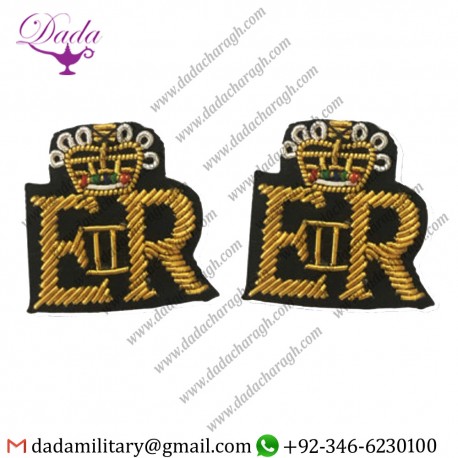 Military Badge 1344 Royal Cypher For Mess Kit