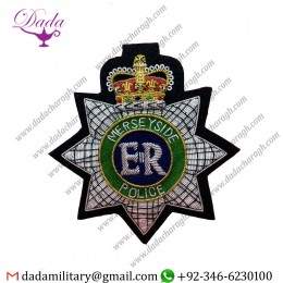 Military Badge Merseyside Police Embroidered Blazer Badge Bullion And Worse Blazer Badge