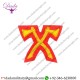 Military Badge Mess Dreas Axes Gold Bullion On Red Cloth