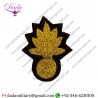 Military Badge Mess Dress Collar Bomb Badges Gold On Black Backing