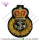 Military Insignia Royal Navy Qc Crown & Anchor Military Blazer Badge Wire Bullion Badge