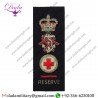 Military Motif Hand Embroidery Badges Qarnns Reserve Senior Nursing Sister Tippet  Rank Badge Queen's Crown. Bullion Wire