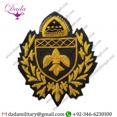 Military Motif Hand Embroidery Badges