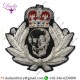 Military Motif Hand Embroidery Bullion Wire Cap Badges