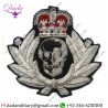 Military Motif Hand Embroidery Bullion Wire Cap Badges