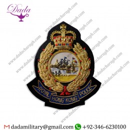 Military Uniform Accoutrements Royal Hong Kong Police Badge