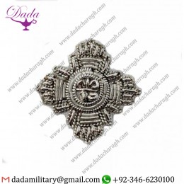 Military Uniform Accoutrements Star Badge Silver 18mm
