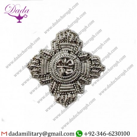 Military Uniform Accoutrements Star Badge Silver 18mm
