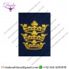 Military Uniform Emblem Gold Bullion Wire Embroidered Blazer Military Uniform Badge