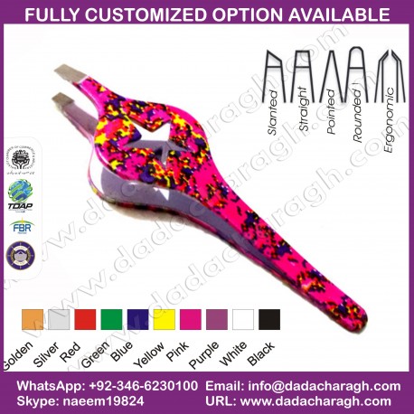 BEAUTY TWEEZERS TWEEZERS.STAINLESS STEEEL SLANTED TWEEZER