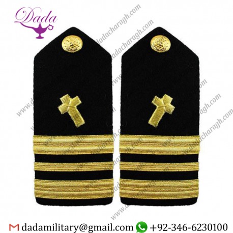 Uniform Epulette Us Navy Shoulder Board Male Lieutenant Commander LCDR Christian Chaplain