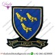 Military Uniform Emblem Hand Embroidered Irish County - Louth - Collectors Heritage Item
