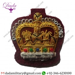 Pakistan Supplier Staff Sergeant Crown, Mess Dress, Army, Medical Cherry, Crowns, Ramc