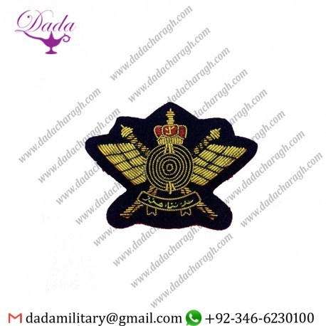 Pakistan Supplier Sultan Of Oman Special Forces Cap Badge Bullion And Wire Omani Parachute Wing
