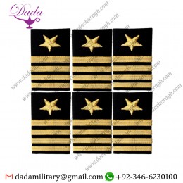 Soft Shoulder Epaulet Merchant Navy Chief Officer Uniform Epaulet