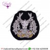 Pakistan Supplier The Gordon Highlanders, Blazer Badge Wire Bullion Badge 8.5cm X 8cm
